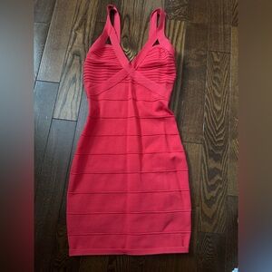 bebe Vibrant Red Mini Dress